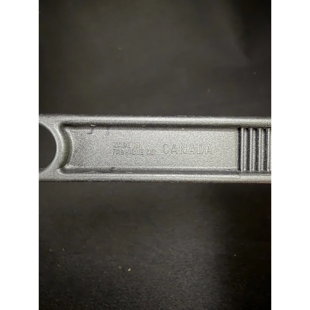 T-Fal Black Nylon Slotted Spatula Turner Angled Handle Made in Canada‎ Vintage